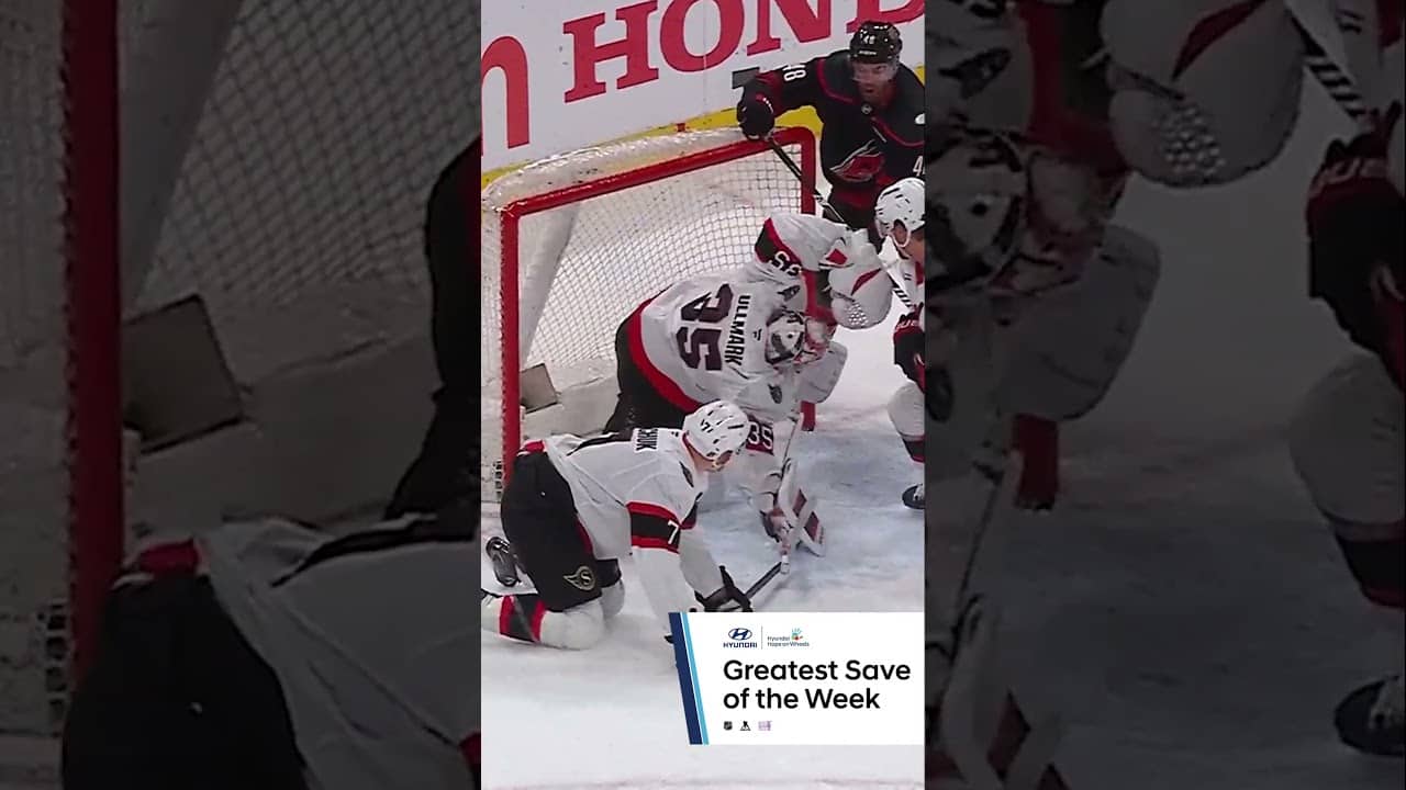 Ullmark robs Hall and Stones Martinook for Greatest Save 🧤