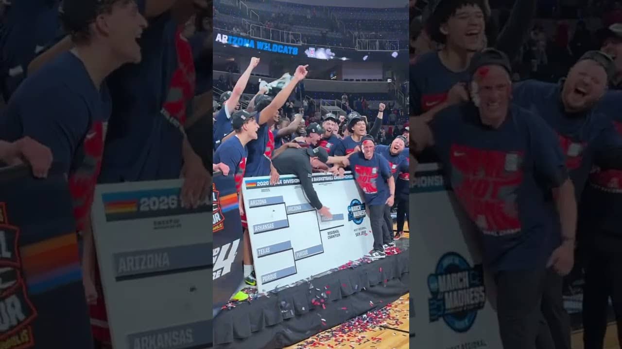 Arizona stamps its spot in the Final Four 👏 #MarchMadness