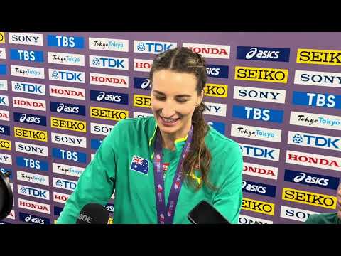 Nicola Olyslagers after High Jump Gold At Tokyo 2025 World Championships 