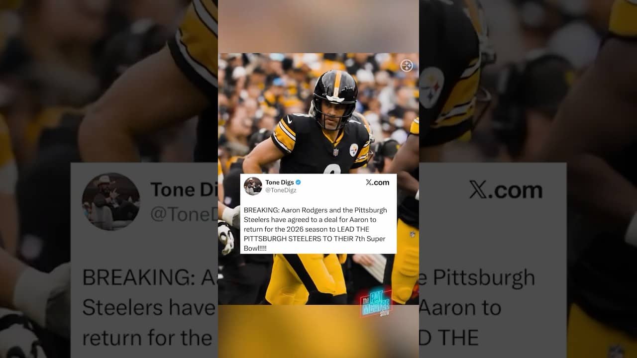 Aaron Rodgers is OFFICIALLY back with the Pittsburgh Steelers..