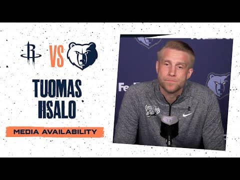 Tuomas Iisalo Press Conference | Grizzlies vs. Rockets