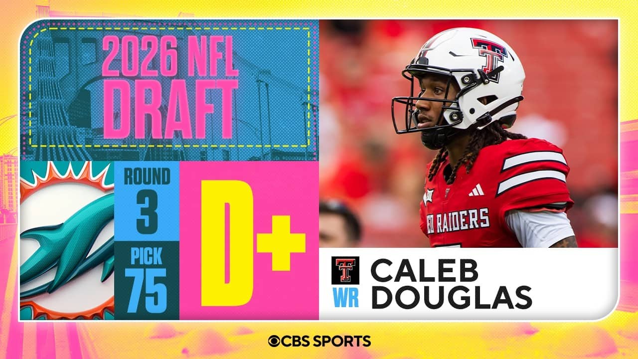 Dolphins select Caleb Douglas in Third Round | 2026 NFL Draft Grades & Reaction
