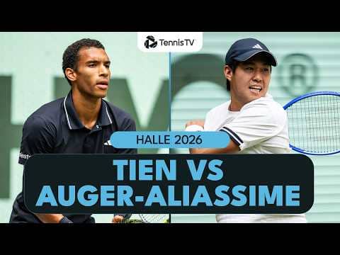Felix Auger-Aliassime vs Learner Tien Entertaining Match Highlights 🔥 | Halle 2026 Highlights