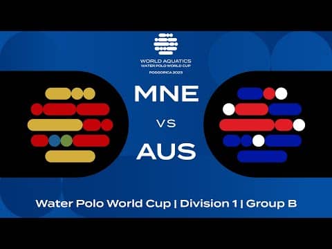 LIVE | Montenegro vs Australia | Water Polo World Cup 2023 | Group B