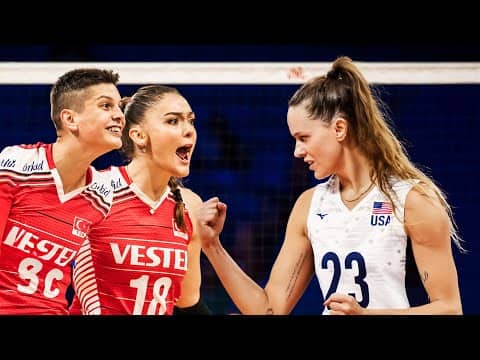 LEGENDARY MATCH | TURKIYE 🇹🇷 vs USA 🇺🇸 | Women’s VNL 2022