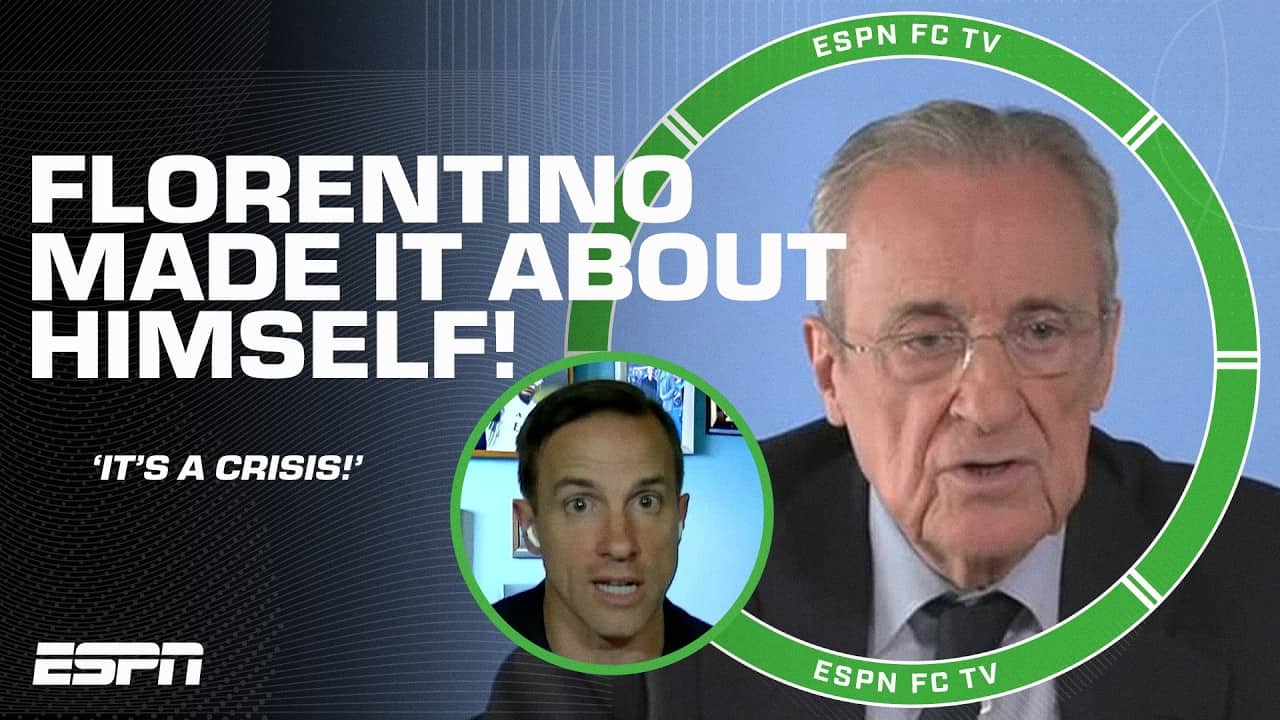 ‘IT’S A CRISIS!’ Juls calls Florentino Perez's press conference a DISASTER 😳 | ESPN FC