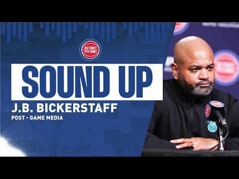 Post-Game Press Conference: J.B. Bickerstaff | Pistons vs. Pacers  | 1.17.26