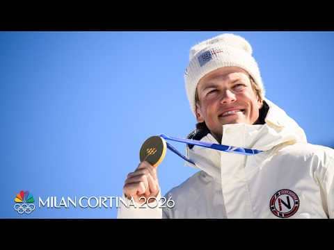 Johannes Hoesflot Klaebo ties all-time Winter Olympics gold medal record with eight | NBC Sports