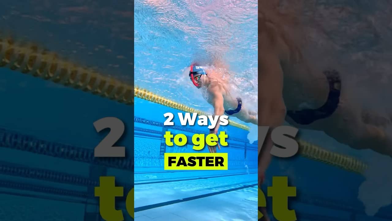 There are only two ways to swim faster. ✌️