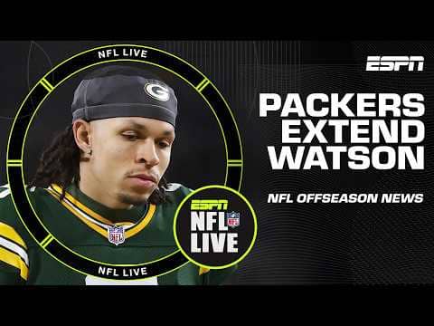 INITIAL REACTIONS to the Packers PAYING Christian Watson in extension 💰 | NFL Live