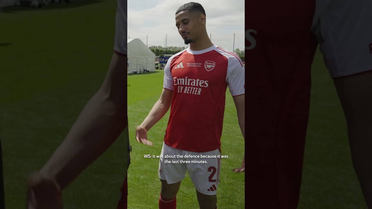 DECLAN RICE REACTS TO FUNNY WILLIAM SALIBA MOMENT 🤣