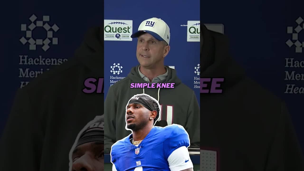 John Harbaugh revealed it is not a simple knee injury for Malik Nabers #nfl #giants