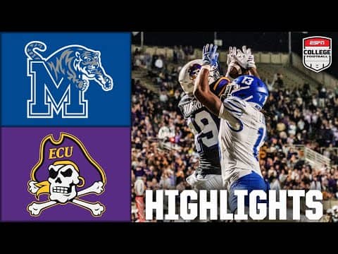 Memphis Tigers vs. East Carolina Pirates | Full Game Highlights | ESPN College Football