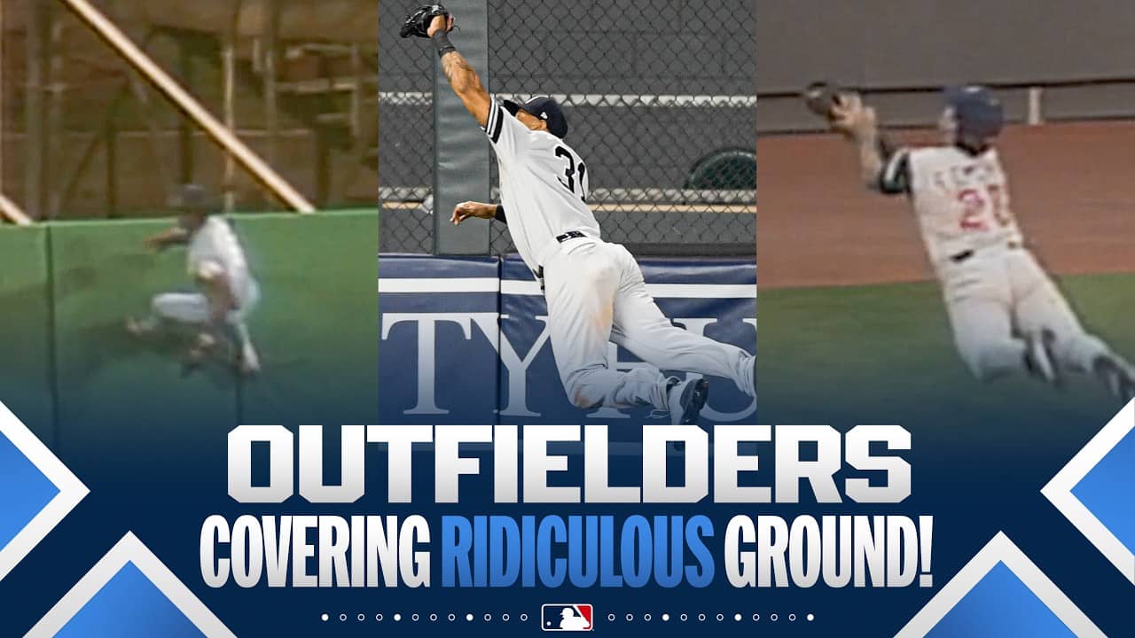 Outfielders making LEGENDARY CATCHES covering a ton of ground! 😯 (Jim Edmonds, Willie Mays & MORE)
