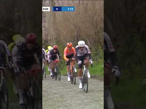 Moving on the Kwaremont! 🔥 António Morgado attacks from the main peloton at E3 Saxo Classic!
