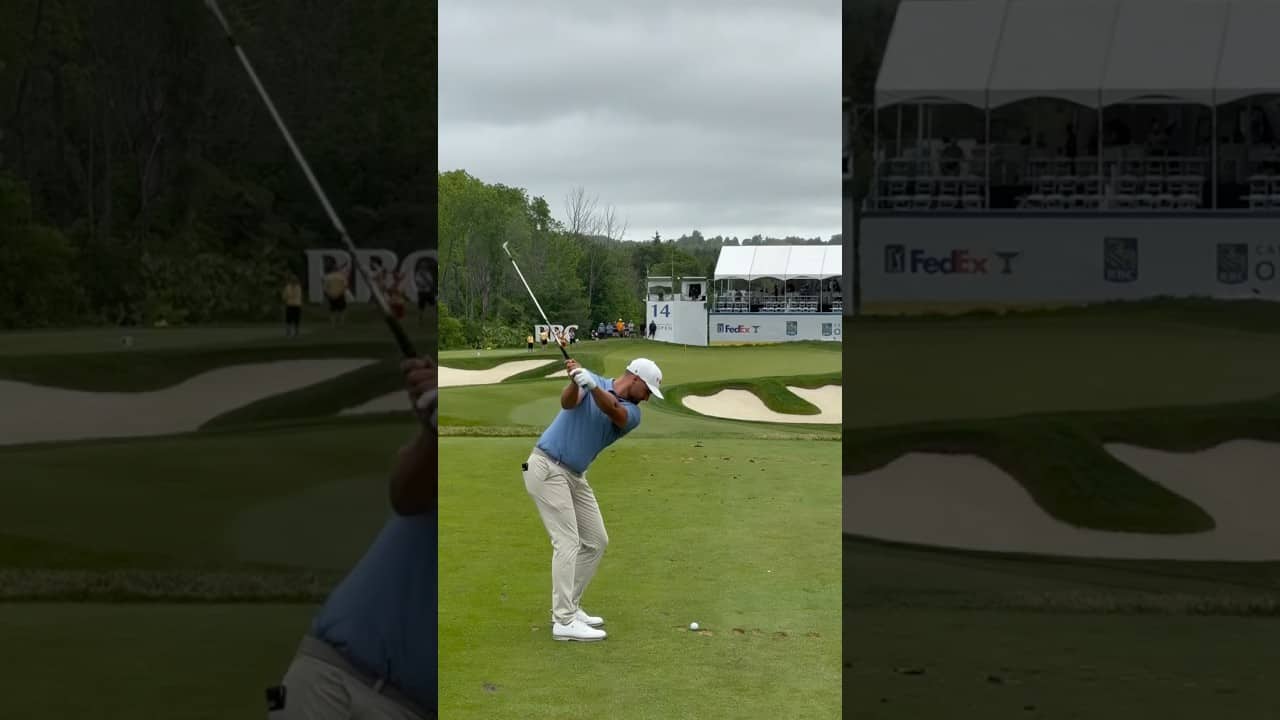This is what a U.S. Open swing looks like in slow motion. #swingtips #golfswing ​#golftips #golf