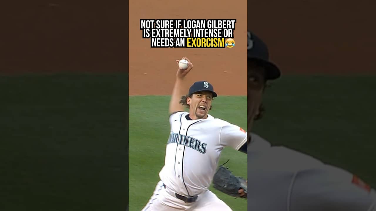 Not sure if Logan Gilbert is extremely intense or needs an exorcism. 🤣