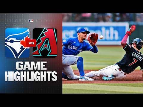 Blue Jays vs. D-backs Game Highlights (4/18/26) | MLB Highlights