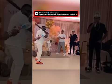 Big Papi’s most memorable clutch whiff didn’t come in a game. 🤣