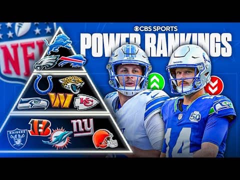 NFL Week 6 Power Rankings Tiers: Lions take No. 1 spot, Seahawks drop 8 spots after loss to Bucs 🚨