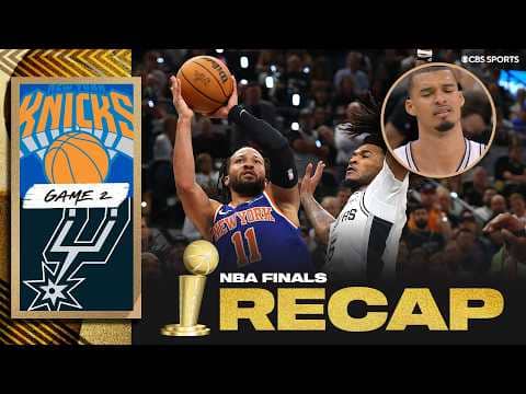 Knicks outlast Spurs in INSTANT CLASSIC, take 2-0 series lead back to New York | 2026 NBA Finals