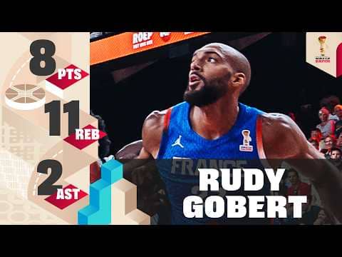 🇫🇷 Rudy Gobert MVP | Full Highlights | #FIBAWC European Qualifiers 2027