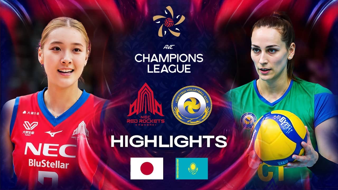 NEC Red Rockets 🇯🇵 vs. Zhetysu 🇰🇿 - AVC Champions League 2026 | Highlights - Semifinal