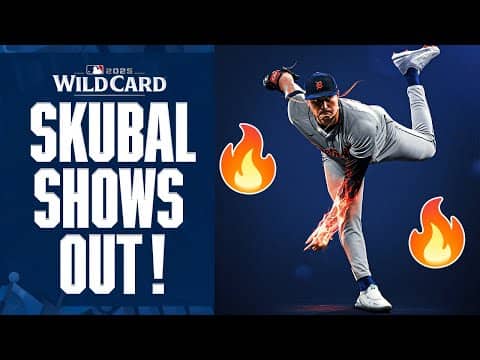 14 STRIKEOUTS! Tarik Skubal sets new career high in DOMINANT Postseason showing 😤