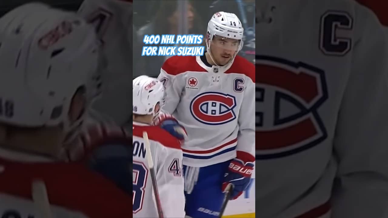 Nick Suzuki Scores and Gets his 400th NHL Point #gohabsgo #habs #nicksuzuki #nhlgoal #nhlshorts #nhl