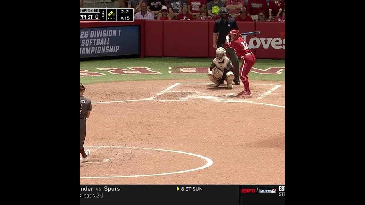 Oklahoma is CRUISING in Game 2 of the super regional 😤