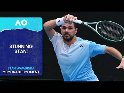 Stan Wawrinka Unleashes Thunderbolt Forehand! | Australian Open 2026