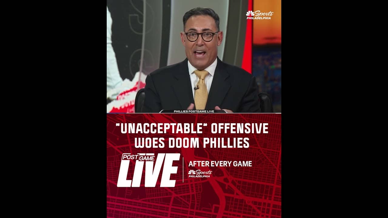 Phillies Postgame Live crew isn't too pleased with the offensive production 😳