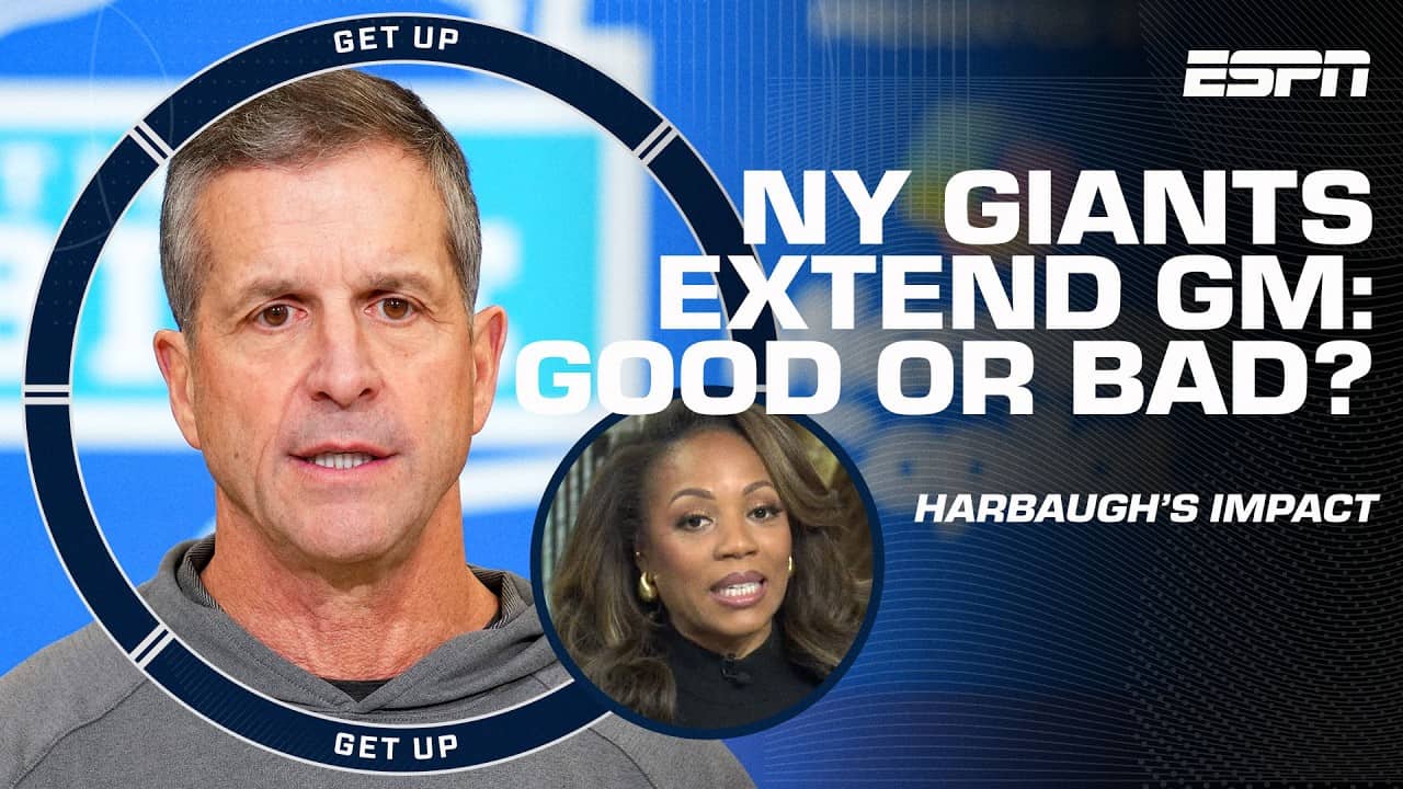 K-Mart ISN'T SOLD on the New York Giants EVEN WITH John Harbaugh 👀 | Get Up