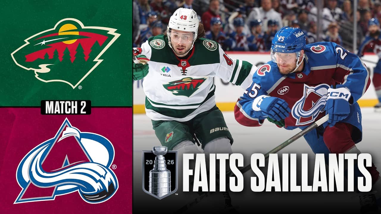 Wild vs Avalanche, match no 2 | 05/05/26 | Faits saillants