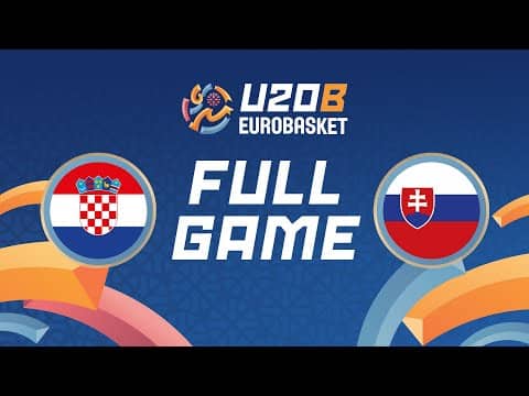 LIVE - Croatia v Slovakia | FIBA U20 Women's EuroBasket 2025 Division B | Qualifying Round