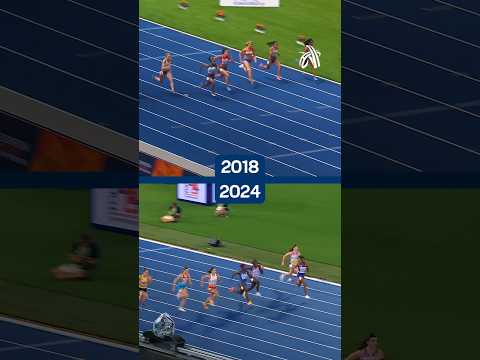 2018 🆚 2024 #trackandfield #100m #athletics #sports #europeanathletics #british
