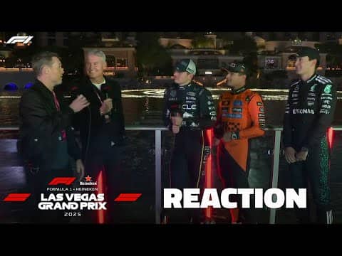 Las Vegas Grand Prix Podium Reaction | ESPN F1