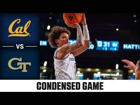 Cal vs. Georgia Tech Condensed Game | 2025-26 ACC Women's Basketball