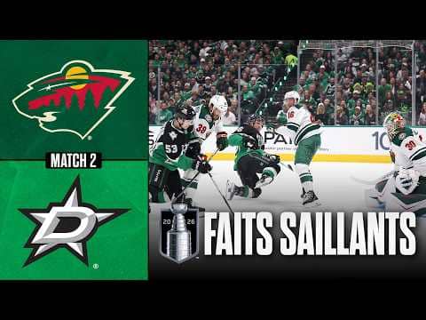 Wild vs Stars, match no 2 | 20/04/26 | Faits saillants