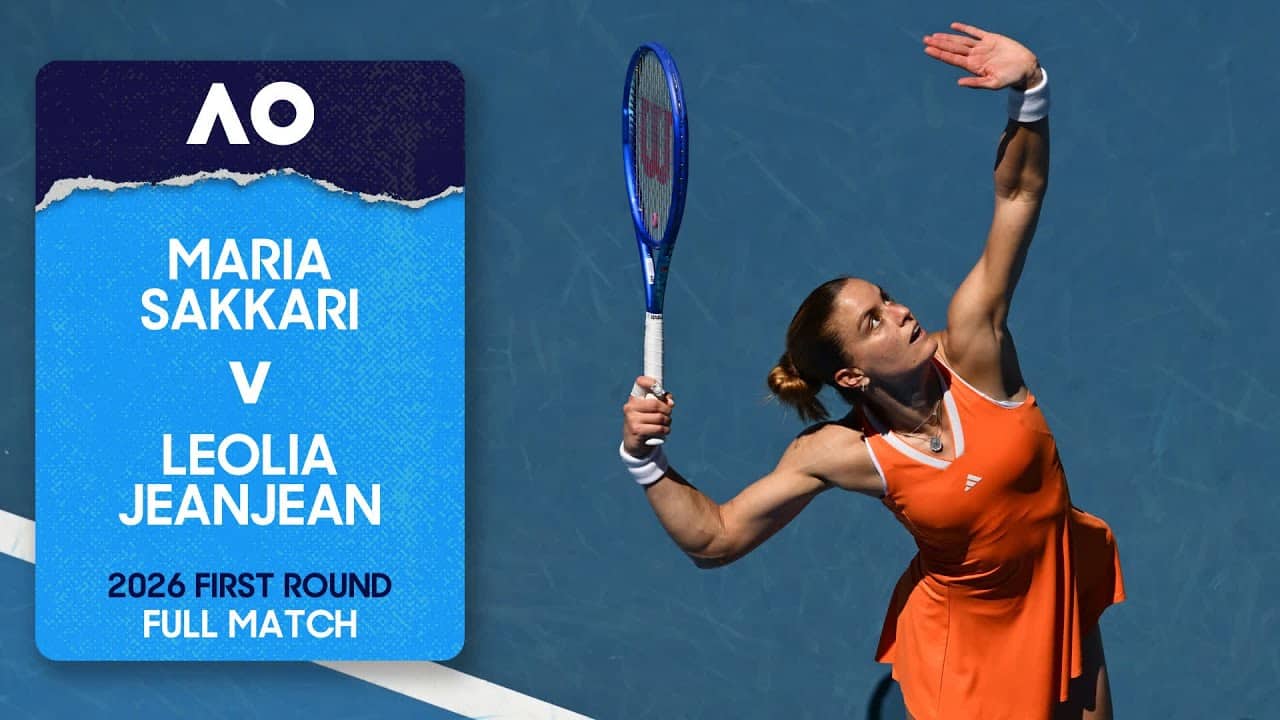 Maria Sakkari v Leolia Jeanjean Full Match | Australian Open 2026 First Round