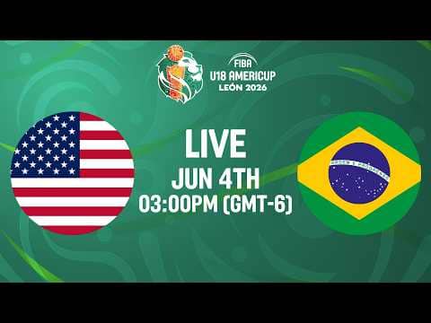 LIVE - USA v Brazil | FIBA U18 AmeriCup 2026
