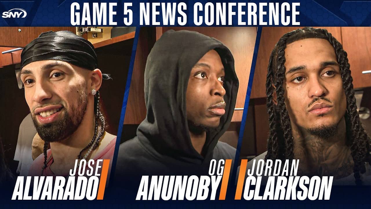 Jose Alvarado, OG Anunoby, Jordan Clarkson, and Deuce McBride on Knicks Game 5 win over Hawks