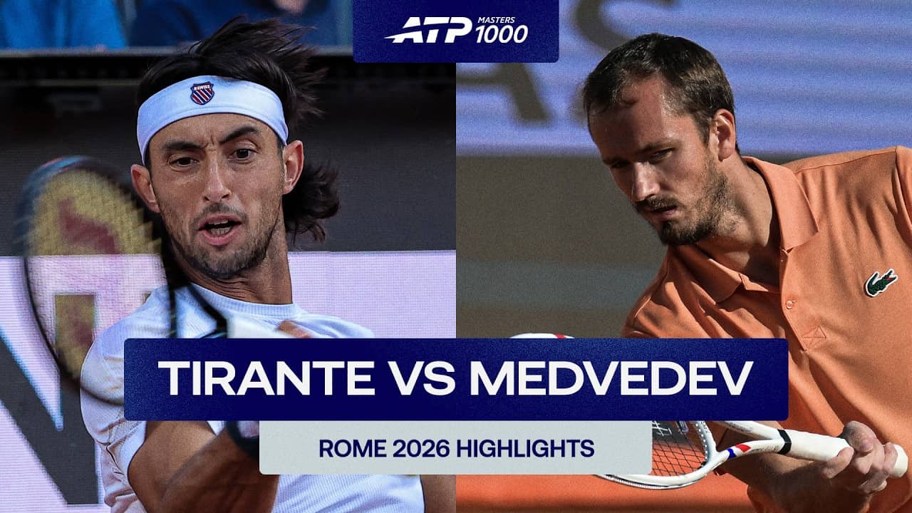 Thiago Agustin Tirante vs Daniil Medvedev Highlights | Rome 2026 Round 4