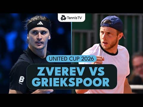 Alexander Zverev vs Tallon Griekspoor🔥 | United Cup 2026 Highlights