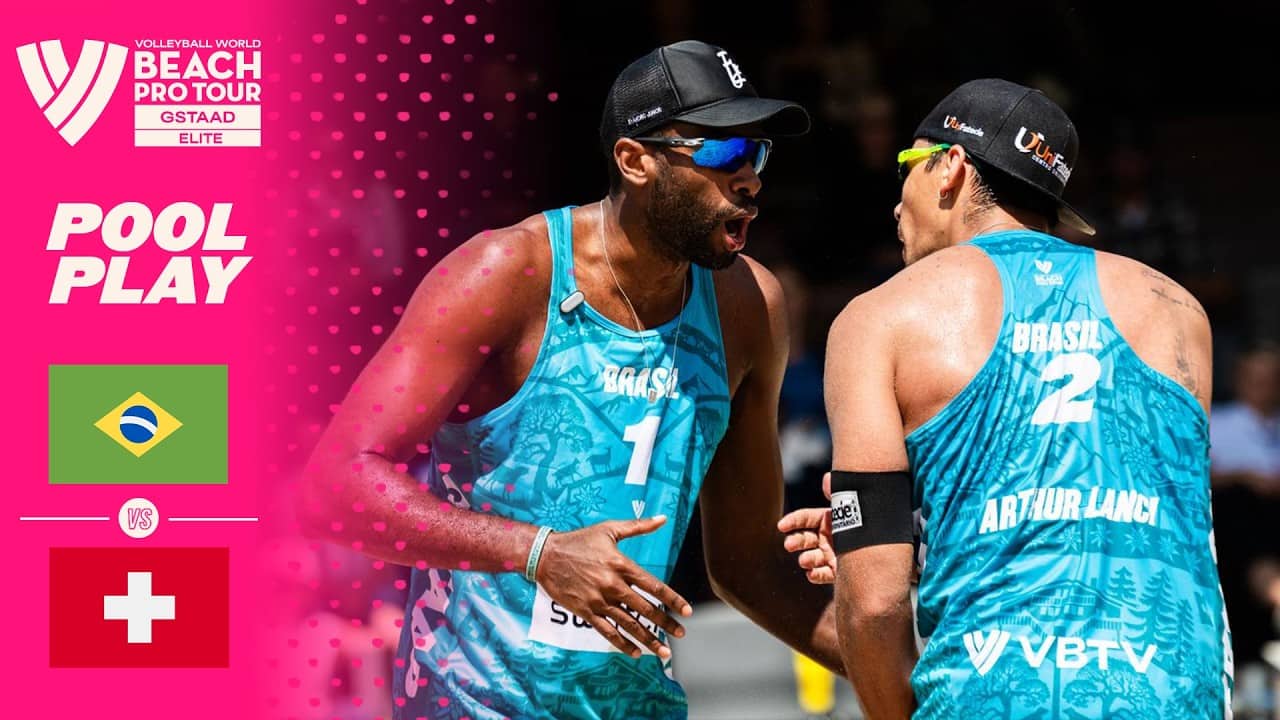 Evandro/Arthur Lanci vs. Friedli/Jordan - Pool Play Highlights | Gstaad 2026 #BeachProTour