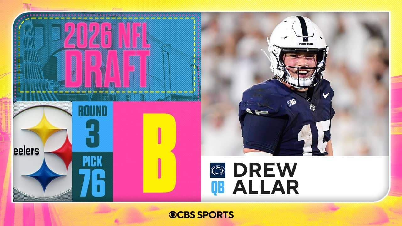 Steelers select Drew Allar in Third Round, No. 76 overall | 2026 NFL Draft Grades & Reaction