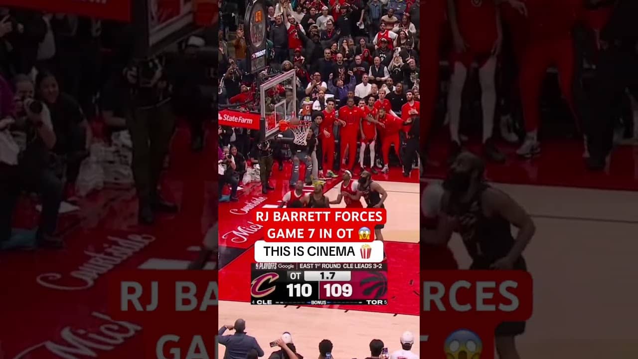 RJ BARRETT KEEPS TORONTO’S SEASON ALIVE 🚨
