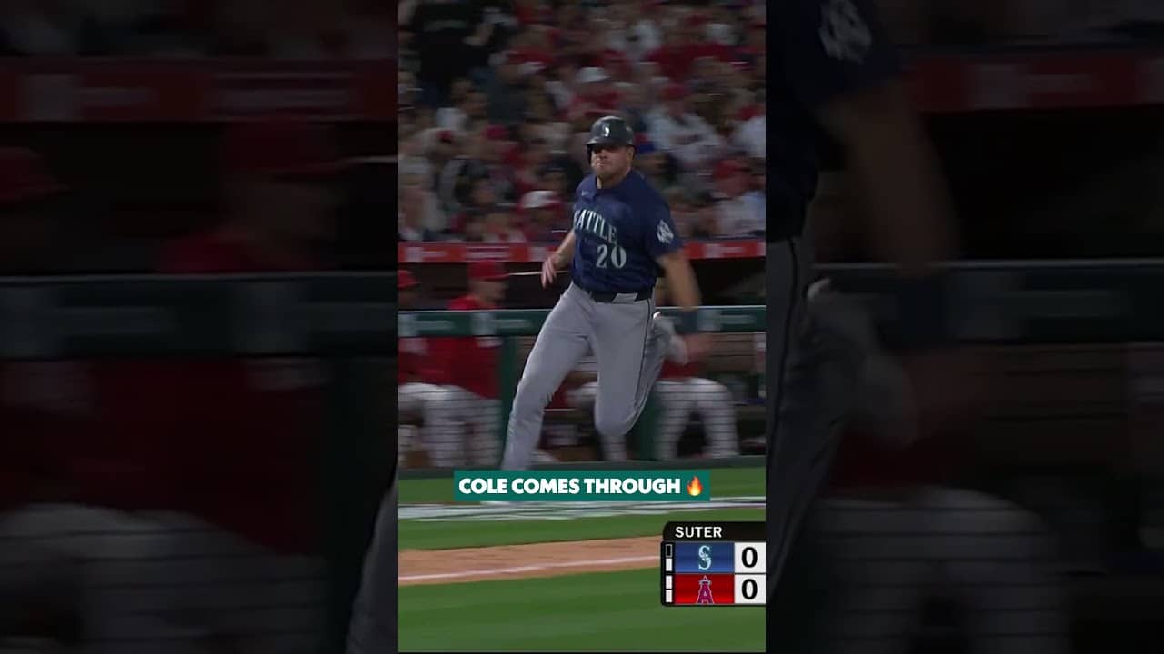 Cole Young delivers! #baseball #mlb #mariners