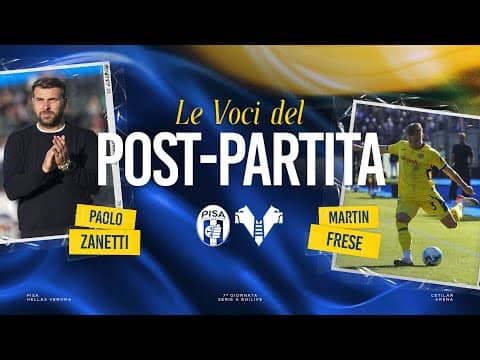 Serie A Enilive 2025/26 | Le voci del post partita: Zanetti e Frese