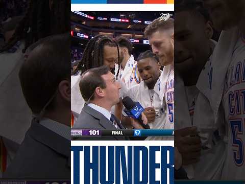 Catch up on last night’s win with Nick Gallo and IHart after his career night 🎤  #okcthunder